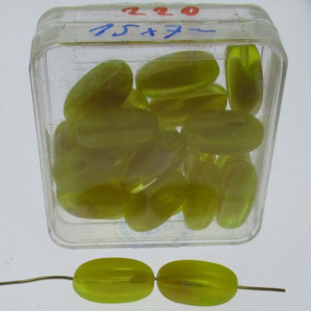 Glasperlen 15x7mm in Box