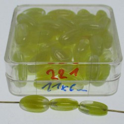 Glasperlen 11x6mm in Box