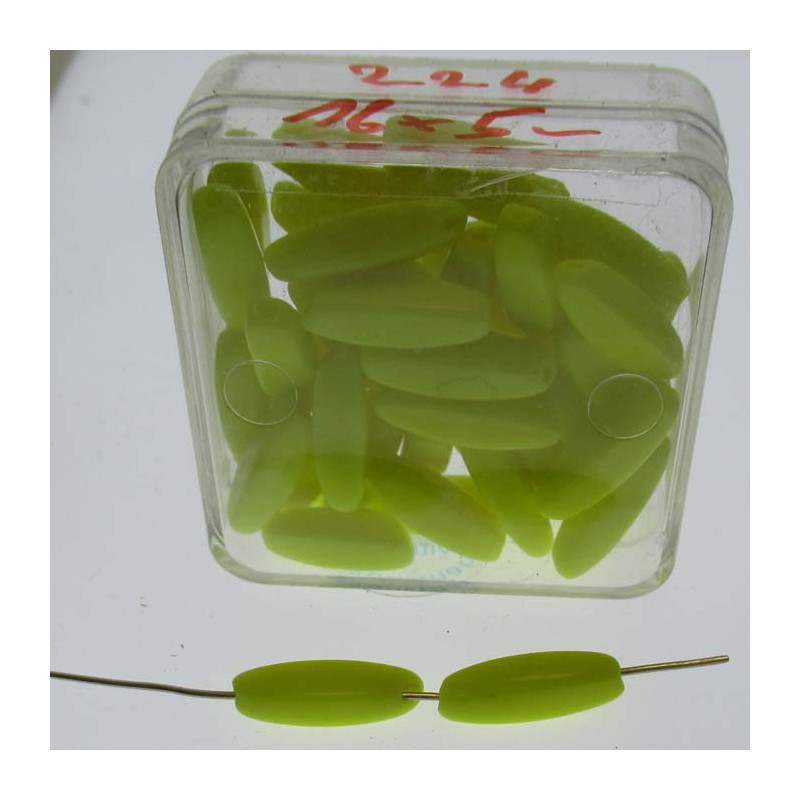 Glasperlen 16x5mm in Box
