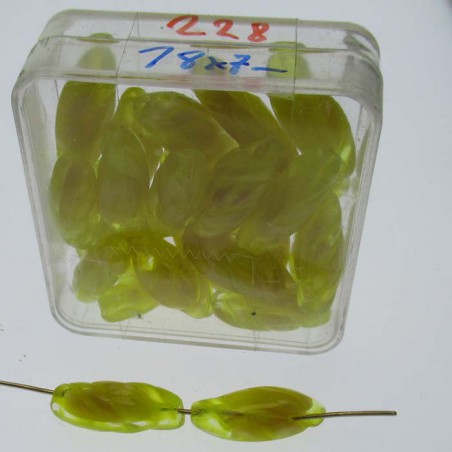 Glasperlen 18x7mm in Box