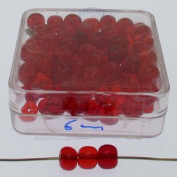 Glasperlen 6x6mm in Box