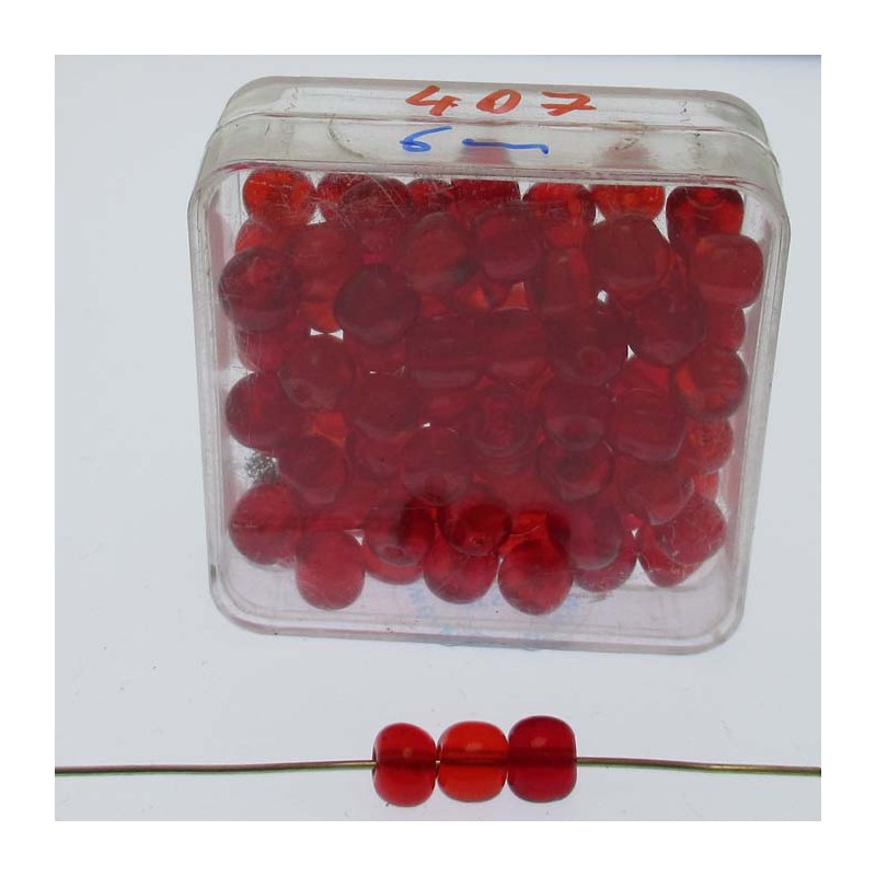 Glasperlen 6x6mm in Box