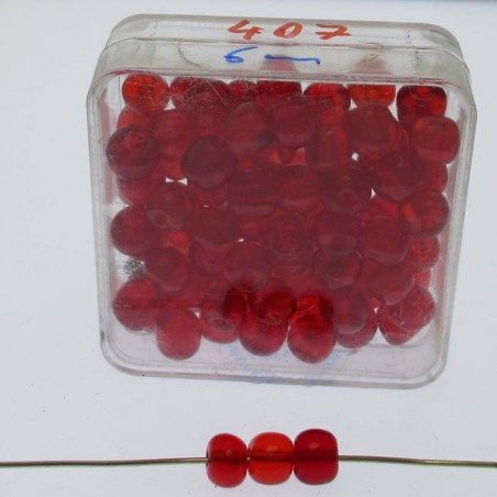 Glasperlen 6x6mm in Box