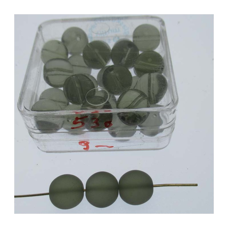 Glasperlen 9x9mm in Box