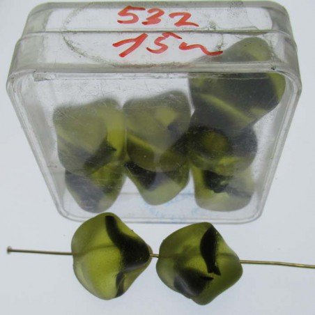 Glasperlen 15x15mm matt 7 in Box