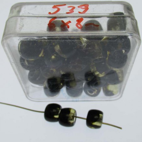 Glasperlen 6x8mm in Box