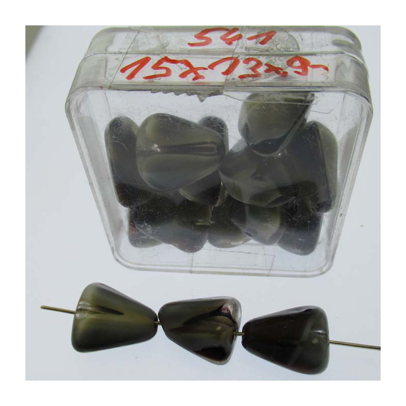 Glasperlen 15x13x9mm in Box