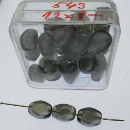 Glasperlen 12x8mm in Box