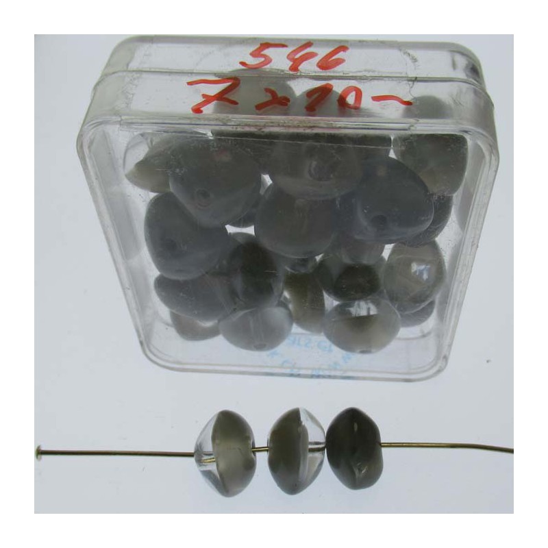 Glasperlen 7x10mm in Box