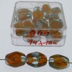 Glasperlen 14x10mm in Box