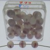 Glasperlen 8x8mm matt in Box