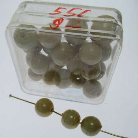 Glasperlen 9x9mm in Box