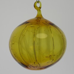 Glaskugel, Innereien 50-100mm Gelbes Glas zum hängen