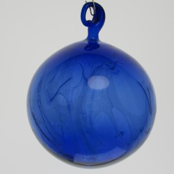 Glaskugel  Innereien 50-100mm Blaues Glas zum hängen