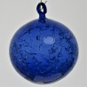 Glas Schneekugel 50-100mm Blaues Glas zum hängen