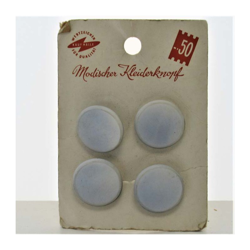 Glasknöpfe 22 mm aufgenäht auf Karton Dekorknöpfe