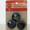 Glasknöpfe 27 mm aufgenäht auf Karton Dekorknöpfe