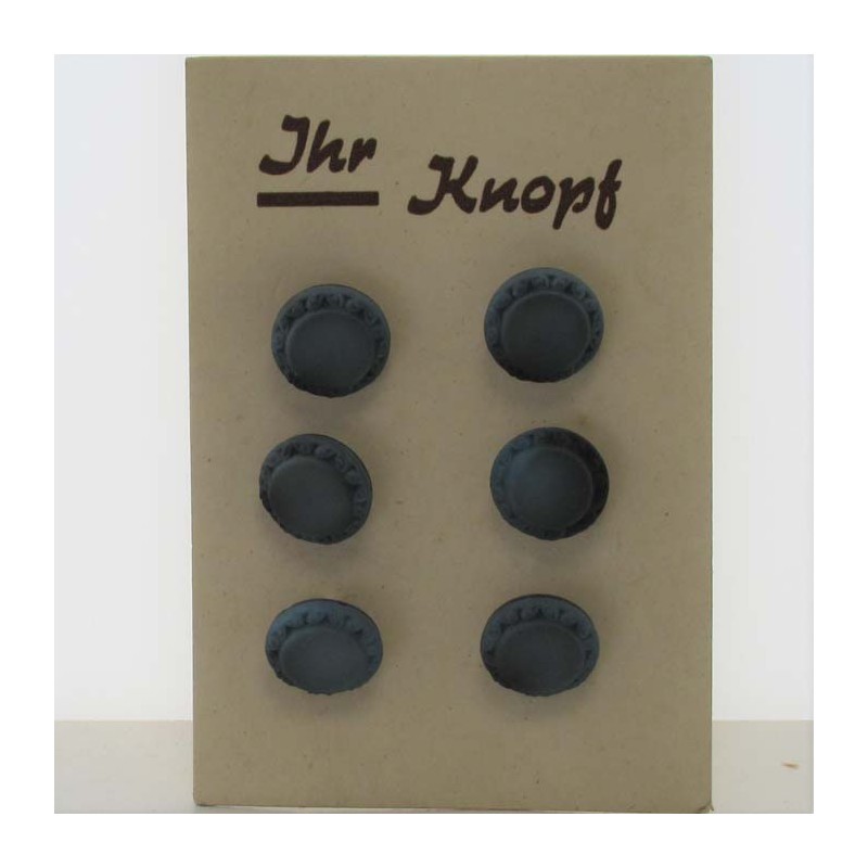 Glasknöpfe 13 mm aufgenäht auf Karton Dekorknöpfe