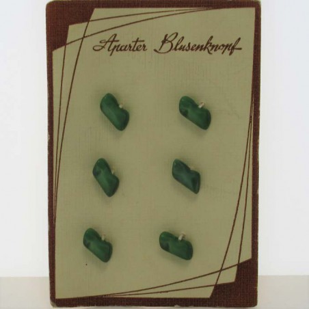 Glasknöpfe 13 mm aufgenäht auf Karton Dekorknöpfe