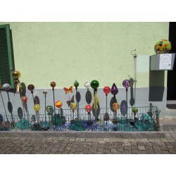 Glas-Gartenkugel 15cm Opak grün Glas