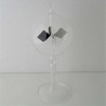 Glas Lichtmühle 210x80mm Fuss lang zum stellen