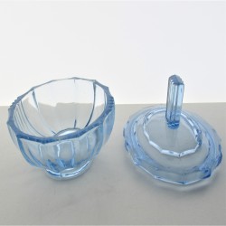 Pressglas Dose 10.5cm aus Tschechien CZ