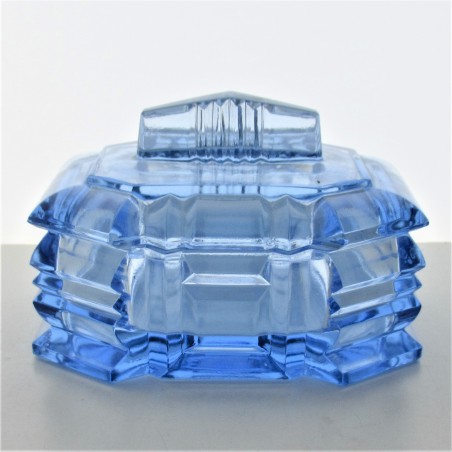 Pressglas Dose 9.5cm aus Tschechien CZ