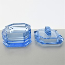 Pressglas Dose 9.5cm aus Tschechien CZ