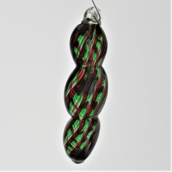 Muranoglas 12.5cm Taler Weihnacht Anhänger