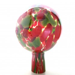 Glas-Gartenkugel 15cm Rot-grün ca.150 mm Durchmesser Glas