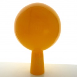 Glas-Gartenkugel 15cm Opak Hellorange Glas