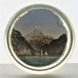Glas Briefbeschwerer 5.4cm Flüelen  CH
