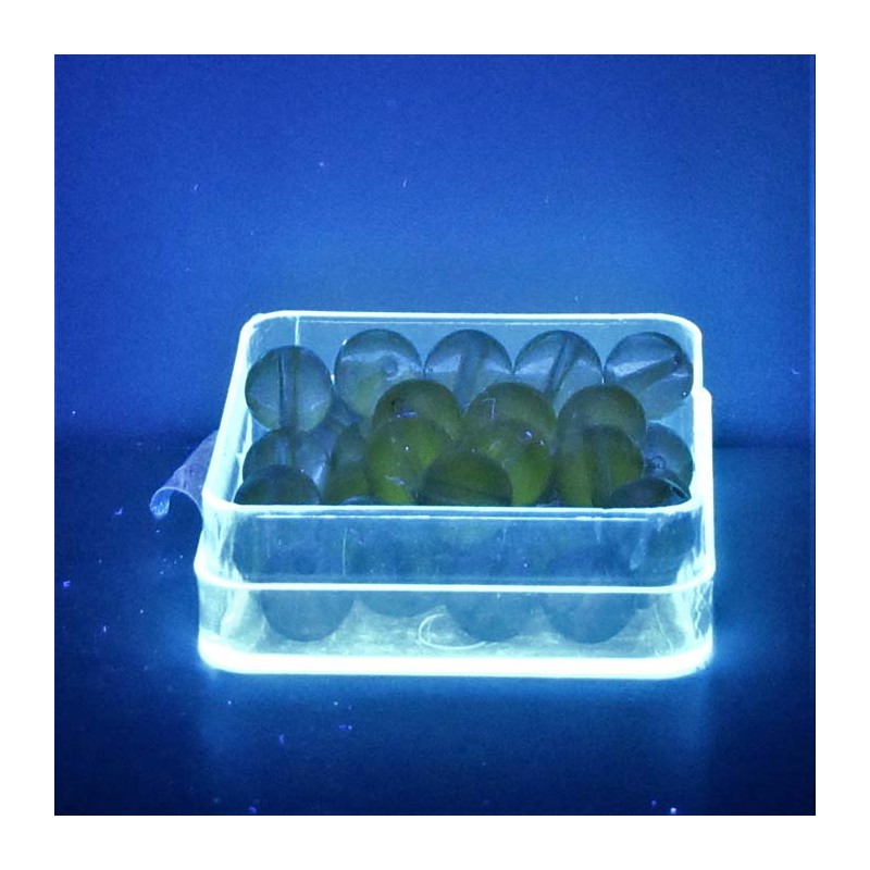 Uran-glas 8x8mm Glasperlen in Box