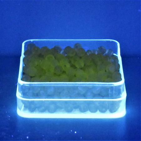 Uran-glas 6x6mm Glasperlen in Box