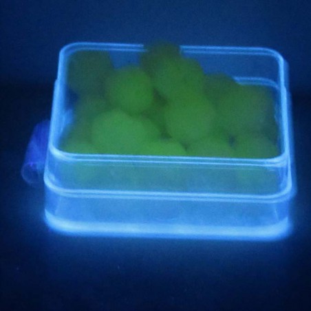 Uran-glas 9mm Glasperle in Box