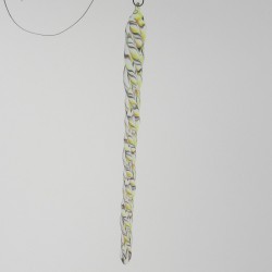 Glas Eiszapfen 16cm klar AB, zum hängen