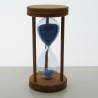 Sanduhr 10 min 95mm Glas in Holzgestell Buche Natur, Sanduhr 10 min 95mm Glas in Holzgestell Buche Natur,
