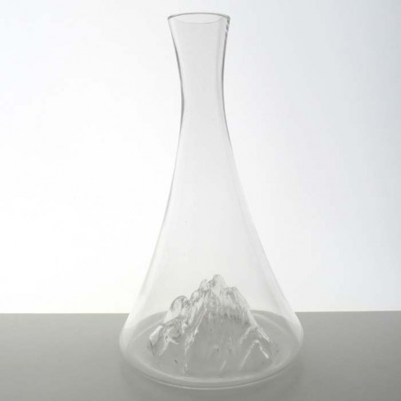 Glas Karaffe -1.3 l 34cm Berg Glas klar Borosilikatglas