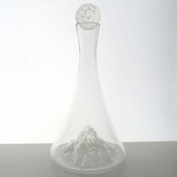 Glas Karaffe -1.3 l 34cm Berg Glas klar Borosilikatglas