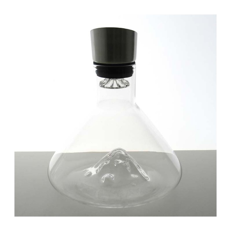 Glas Karaffe -1.5l 22cm Berg Moderner Einfacher Premium Rotwein Dekanter Glas klar Borosilikatglas