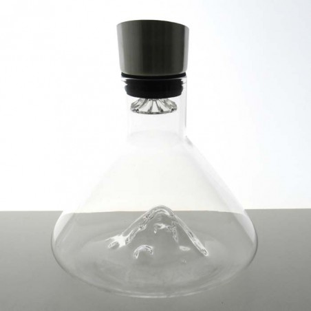 Glas Karaffe -1.5l 22cm Berg Moderner Einfacher Premium Rotwein Dekanter Glas klar Borosilikatglas