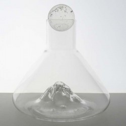 Glas Karaffe -1.5l 22cm Berg Moderner Einfacher Premium Rotwein Dekanter Glas klar Borosilikatglas