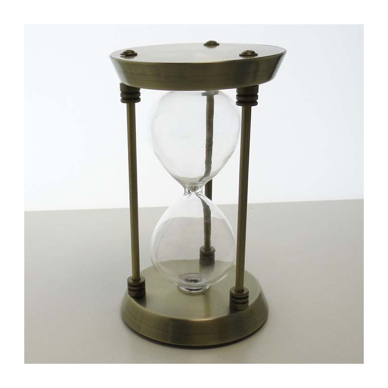 Sanduhren -15 min. 17 cm zum selber füllen mit eigenem Sand im Metallgestell Sanduhren -15 min. 17 cm zum selber füllen mit eigenem Sand im Metallgestell