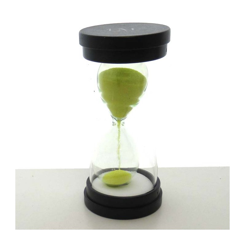 Sanduhr 1 Min. 9.5 cm aussen Kunststoff rund Sanduhr 1 Min. 9.5 cm aussen Kunststoff rund