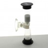 Sanduhren 9 Minuten 9 cm Weiss, zylindrisch Sanduhren Glas in Kunststoff röhre