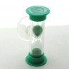 Mini Sanduhren 1 min 6 cm Glas in Kunststoff mit Saugnapf zum drehen