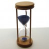 Sanduhr 10 min. 14 cm Blau, im Buchenholzgestell Sanduhr 10 min. 14 cm Blau, im Buchenholzgestell