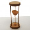 Sanduhr 10 min. 14 cm Orange, im Buchenholzgestell Sanduhr 10 min. 14 cm Orange, im Buchenholzgestell