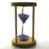 Sanduhr 60 min. 16 cm im Holzgestell Tanne rund