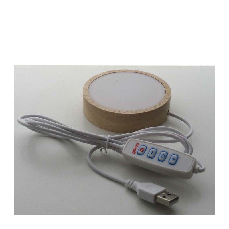 Holz LED Licht Sockel 20 x 80 mm 5v weiss + warmweiss 1Meter Kabel mit Schalter LED-Licht,